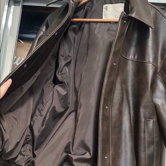 Pilcro Oversized Washed Faux Leather Jacket - Picture 2 of 6